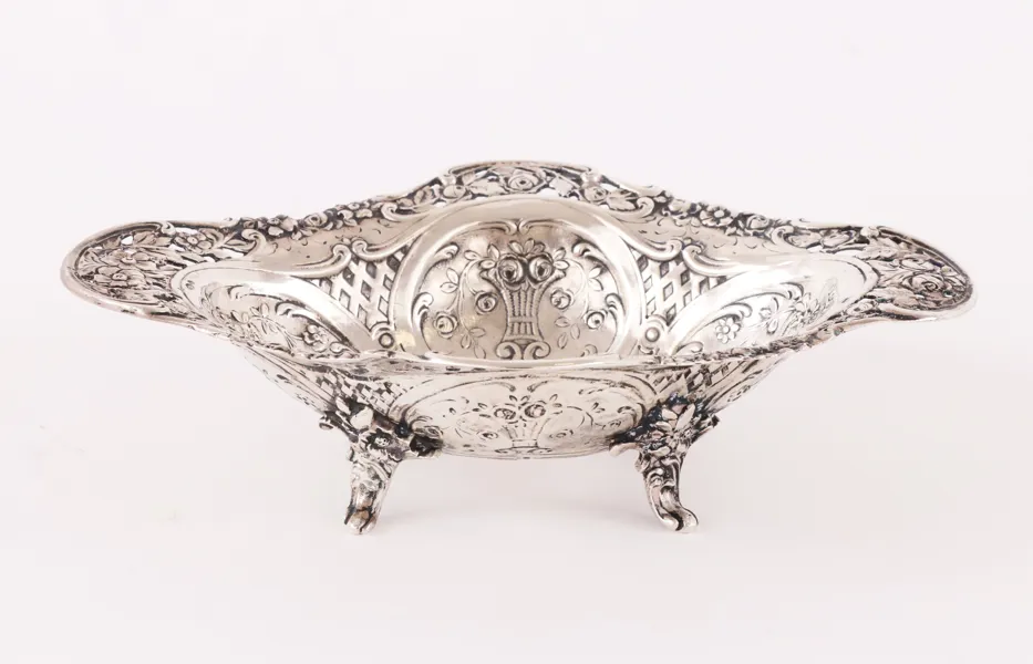 Skål, silver, barockstil, 1900-tal