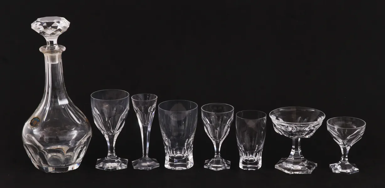 Glasservis 163 delar, "Rosersberg", Elis Bergh för Kosta