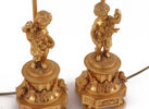Bordslampor ett par, Louis XVI stil, 1900-tal