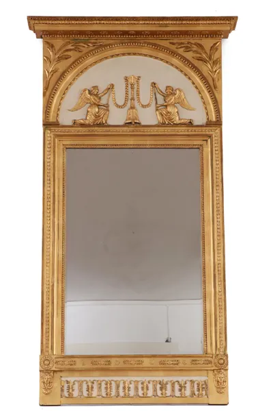Spegel, sengustavianskt Stockholmsarbete av Jonas Frisk, 1800-talets början