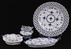 Servisdelar 4st, "Musselmalet", Royal Copenhagen, Danmark