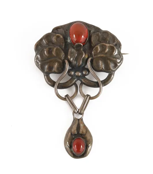 Brosch i silver, jugend, Bernhard Hertz