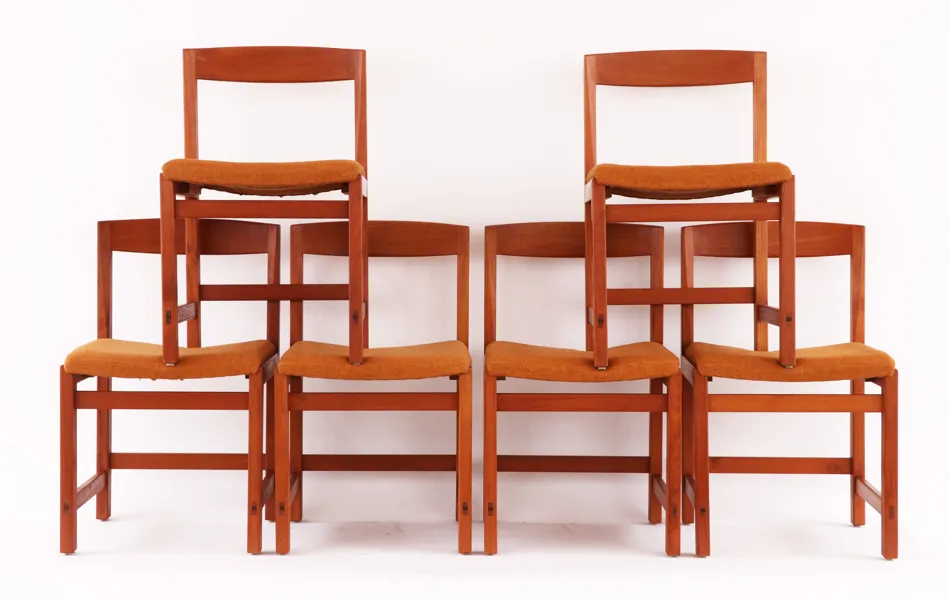 Stolar 6st, "Corona", Lennart Bender för Ulferts, 1960-tal