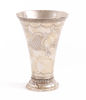 Bägare i silver, rokokostil, firma Gustaf Möllenborg, Stockholm, 1906