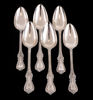 Matskedar 6st, silver, "Olga", 1800-tal