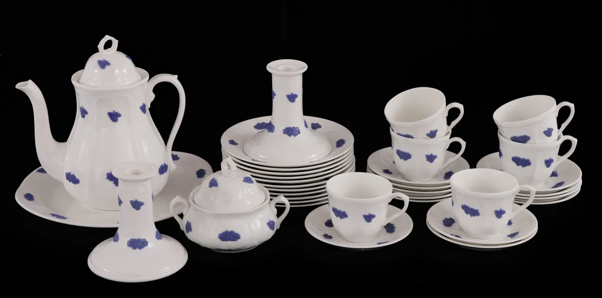 Kaffeservis, "Blå blom", Old Gustavsberg