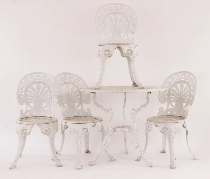 Cafémöbel 5 delar, 1900-talets slut