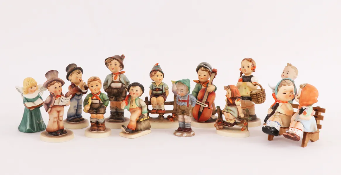 Figuriner 13st, mestadels "Hummel", Goebel