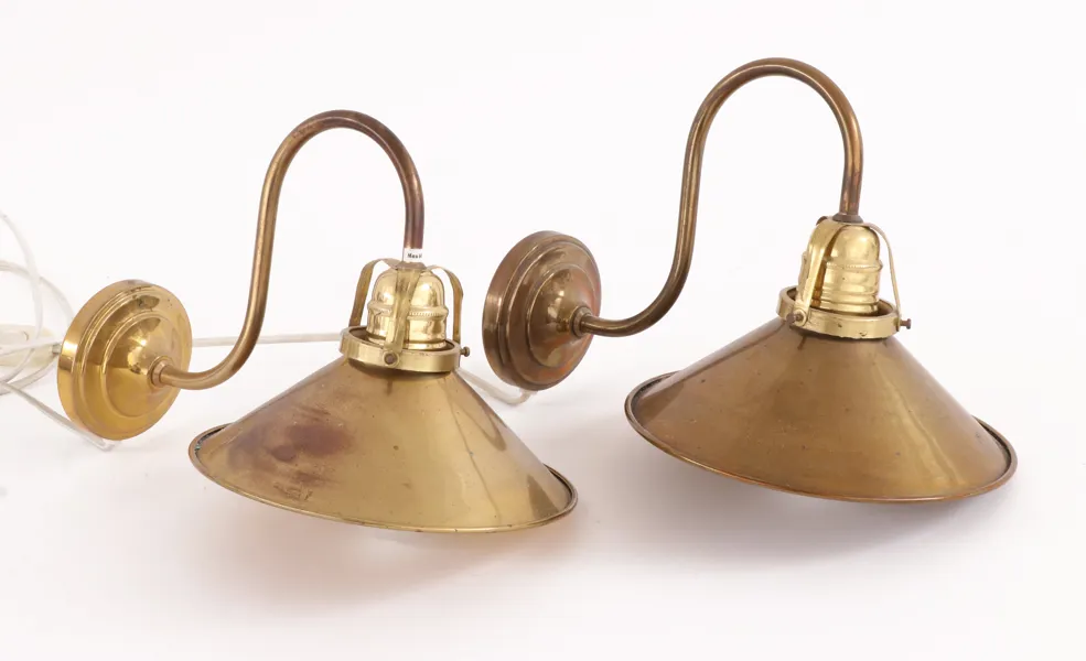 Vägglampor ett par, Gamla Stans Lampverkstad, 1900-talets slut