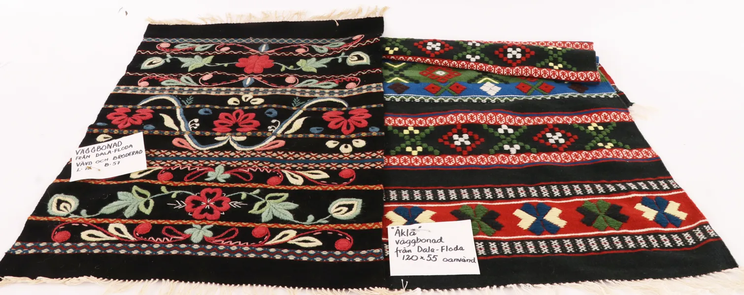 Textil 2 delar, allmoge, Dala-Floda