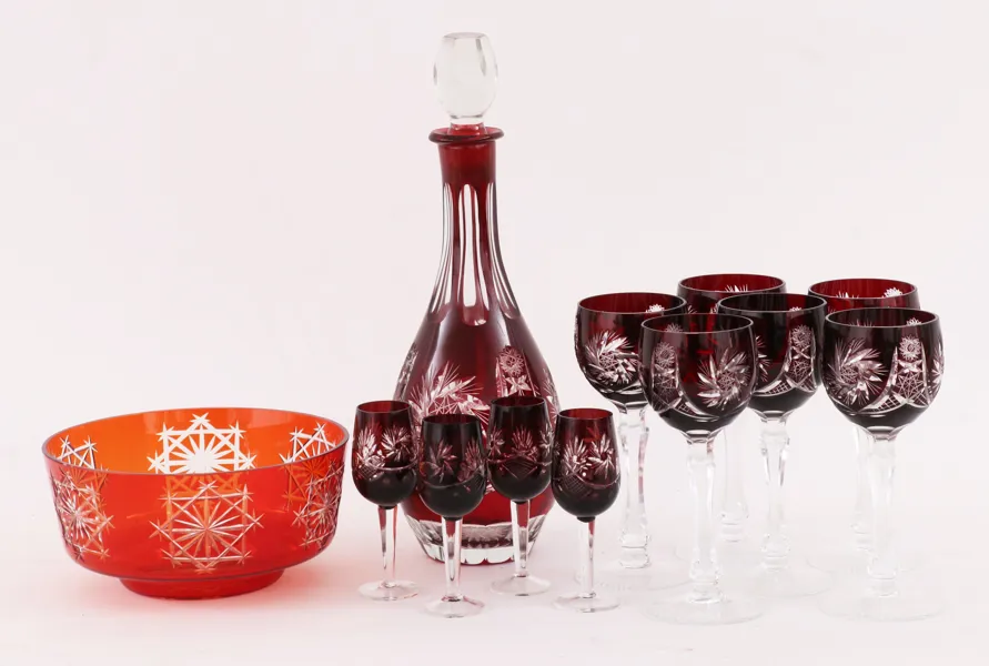Överfångsglas 12 delar