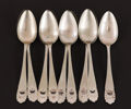 Bordsskedar 9st, silver, MGAB