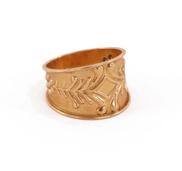 Ring i 18k, allmogestil, 1989