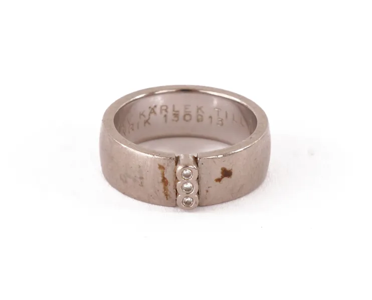 Ring i 18k vitguld, Rolf Guldsmed, Uppsala