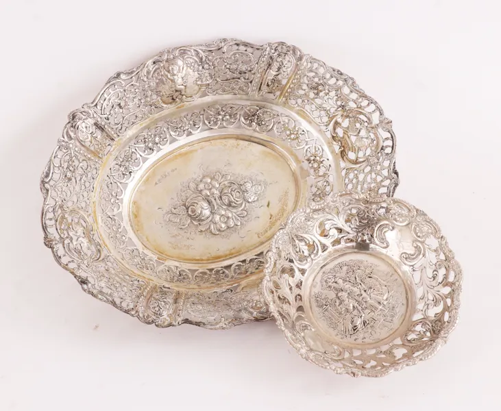 Fat 2st, silver, barockstil, 1900-tal