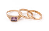 Ringar 3st, 18k
