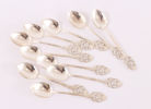Kaffeskedar 10st, silver