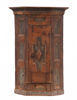 Vägghörnskåp, allmoge, barock, daterat 1768