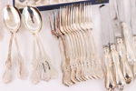 Bestickservisdelar 47st, silver, "Olga", GAB, Stockholm