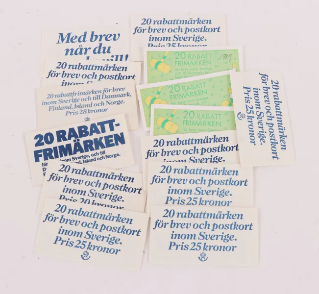Häften med rabattfrimärken 14st