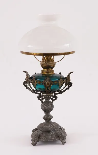 Bordsfotogenlampa, omkring år 1900