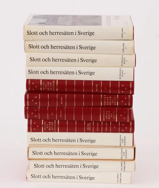 12 band, "Svenska slott och herresäten", Allhems förlag