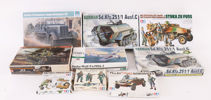 Byggsatser 9st, bl.a. Tamiya, Bandai
