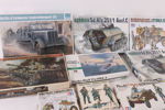 Byggsatser 9st, bl.a. Tamiya, Bandai