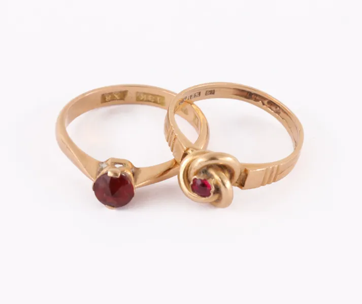 Ringar 2st, 18k