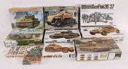 Byggsatser 10st, bl.a. Tamiya