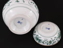 Porslin 2 delar, "Indian Green", Meissen, Tyskland