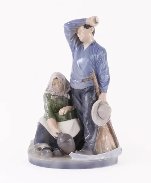 Figurgrupp, "Höstfolk", Christian Thomsen för Royal Copenhagen