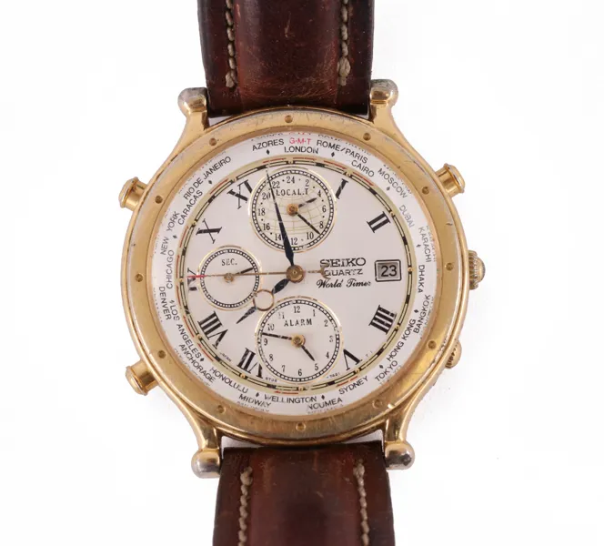 Herrarmbandsur, Seiko, World Timer