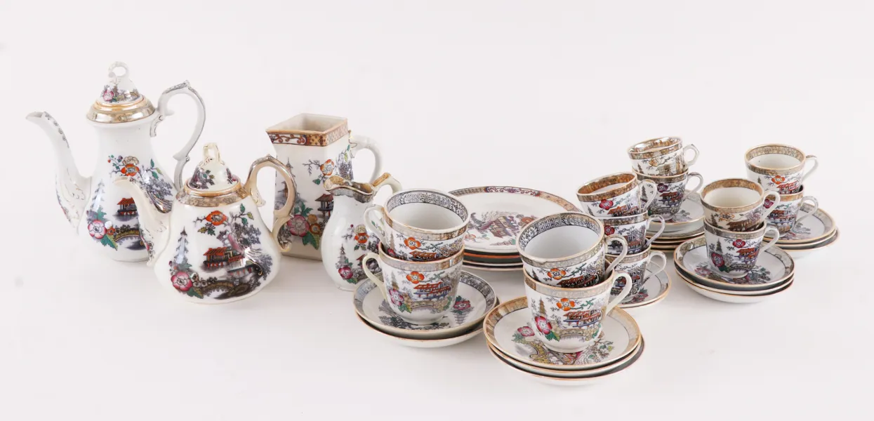 Kaffe- och teservisdelar, "Japan", Rörstrand, 18/1900-tal
