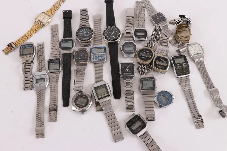 Parti digitala klockor, bl.a. Casio, Seiko
