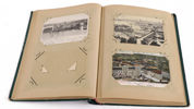 Brevkortsalbum med 93st bilder, mestadels tidigt 1900-tal