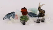 Parti glasfiguriner, bl.a. Reijmyre, Kosta och Hadeland