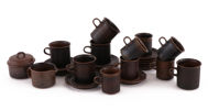 Kaffe- och teservisdelar, "Ruska", Arabia