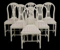 Stolar 6st, gustaviansk stil, 1900-tal