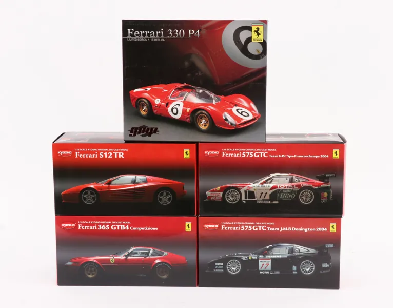 Modellbilar 5st, Ferrari, Kyosho