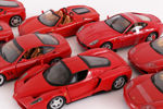 Modellbilar 8st, Ferrari, bl.a. Mattel, Hot Wheels