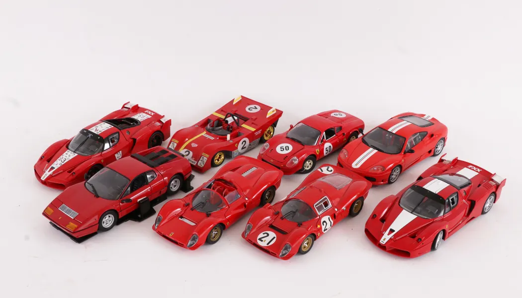 Modellbilar 8st, Ferrari