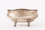 Strösockerskål, silver, rokoko, Augsburg, Tyskland, 1700-tal