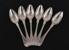 Matskedar 6st, silver, 1824