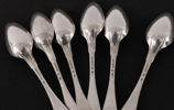 Matskedar 6st, silver, 1824