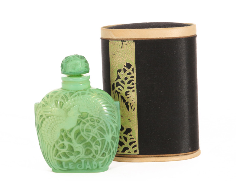 Flakong, "Le Jade", Rene Lalique för Roger & Gallet